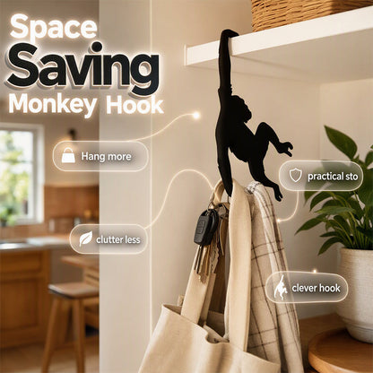 🐒 50% OFF NOW! 🍌 Monkey Shaped Banana Hook – Fun design, sturdy & space-saving – Perfect for hanging bananas, bags or kitchen tools ✨