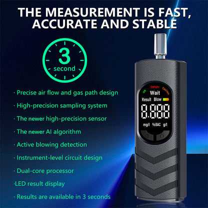 🍻 50% OFF NOW! 📟 Rechargeable Alcohol Tester with LCD Screen – Voice broadcast, accurate & compact – Quick breathalyzer for safe driving & peace of mind 🚗