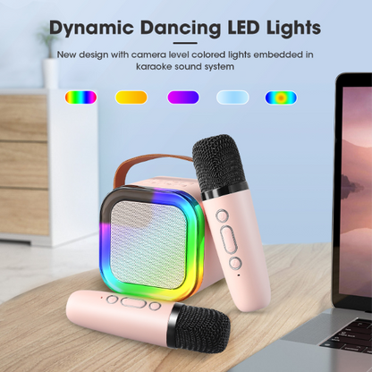 🎤 50% OFF NOW! 🎵 Mini Karaoke Machine for Kids – Wireless mic, portable & fun sound effects – Perfect for family sing-alongs & parties ✨