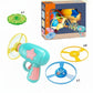 🛸 LED Flying Disc Launcher Gun Toy – Glowing discs, long range & easy to use