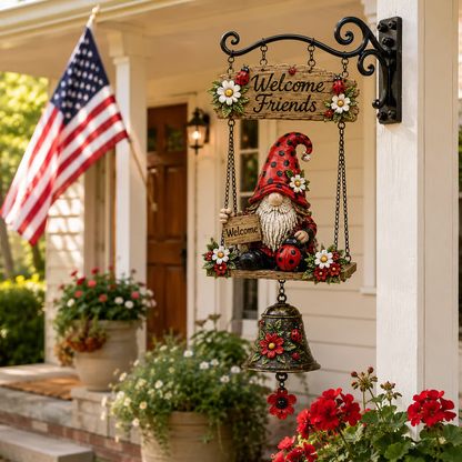 🔔 50% OFF NOW! 🧙 Gnome Welcome Doorbell Outdoor Decor – Whimsical design, weatherproof & easy mount – Adds charm & character to your front door 🌿