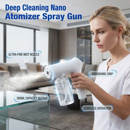 🔫 50% OFF NOW! 💨 Cordless Nano Atomizer Spray Gun – Fine mist, rechargeable & lightweight – Ideal for skincare, sanitizing & DIY projects 🌿