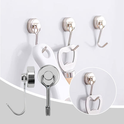🧲 50% OFF NOW! 🪝 Punch-Free 360° Swing Magnetic Hanging Hooks – Strong hold, no drilling & versatile – Perfect for kitchens, doors & storage 💪