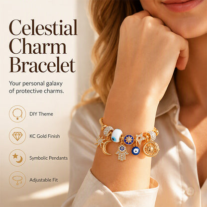 🌙 50% OFF NOW! ☀️ Celestial Sun Moon Charm Bracelet – Delicate design, celestial charms & adjustable – Perfect for everyday elegance & gifting ✨