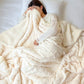 🛋️ 50% OFF NOW! ☁️ Thickened Imitation Cashmere Throw Blanket – Ultra-soft, warm & lightweight – Perfect for sofa, bed & cozy nights ✨