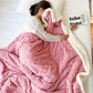 🛋️ 50% OFF NOW! ☁️ Thickened Imitation Cashmere Throw Blanket – Ultra-soft, warm & lightweight – Perfect for sofa, bed & cozy nights ✨