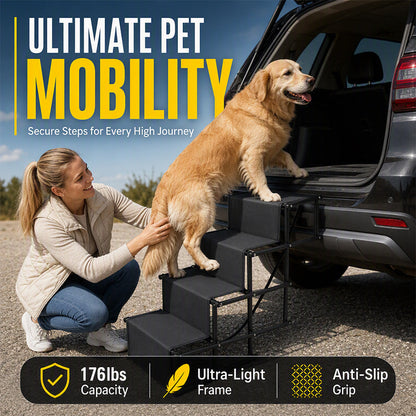 🐾 50% OFF! 🚗 Portable Pet Car Steps – Easy access & travel-friendly ✨