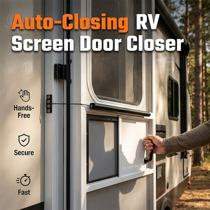 🚐 50% OFF NOW! 🛡️ Automatic RV Screen Door Closer – Adjustable tension, rust-resistant & easy install – Keeps camper doors shut securely & quietly 🔧