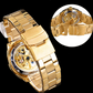 ⌚ Save 50%! 🔧 Skeleton Automatic Watch – Self‑winding & gold‑tone dress style ✨
