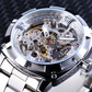 ⌚ Save 50%! 🔧 Skeleton Automatic Watch – Self‑winding & gold‑tone dress style ✨