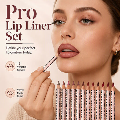 💄 Save 50%! 💥 12‑Color Matte Lip Liner Set – Smudge‑proof & long‑wearing ✨