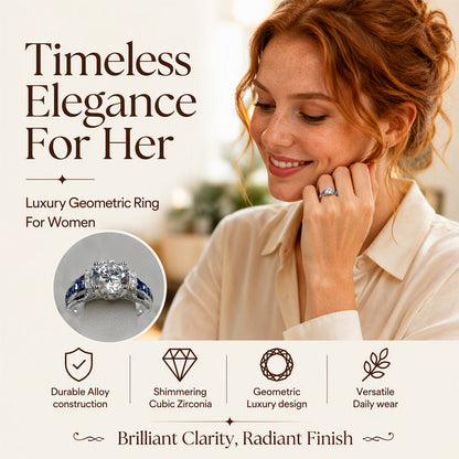 💍 50% OFF NOW! ✨ Elegant Cubic Zirconia Cocktail Ring – Dazzling stone, sleek design & lightweight – Perfect for parties & special occasions 💎