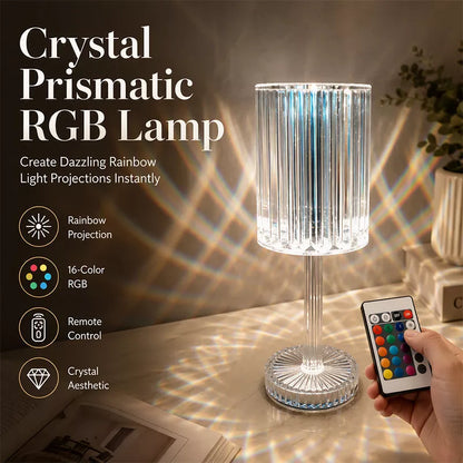 🌹 BUY 3 GET 1 FREE! 💡 Acrylic Touch Rose Crystal Table Lamp – Touch control, warm glow & elegant design – Perfect for bedroom, living room & gifts ✨
