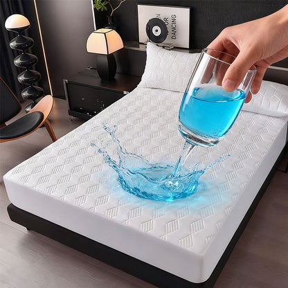 🛏️ 50% OFF! 💧 Waterproof Mattress Protector – Quilted, breathable & easy-clean ✨