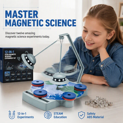 🧲 BUY 3 GET 1 FREE! 🔬 Magnet Science Kit – Build trains & defy gravity – Fun STEM learning ✨