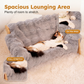 🛋️ 50% OFF! 🐾 Elevated Plush Pet Bed – Wooden frame, washable & sturdy ✨