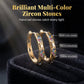 💎 Save 50%! ✨ Zircon Hoop Earrings – Hollow, sparkling & elegant 💖