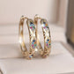 💎 Save 50%! ✨ Zircon Hoop Earrings – Hollow, sparkling & elegant 💖