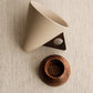 ☕ 50% RABATT! 🍂 Vintage Kaffeetasse – Holzgriff & Untertasse – Stilvoll & rustikal ✨
