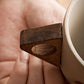 ☕ 50% RABATT! 🍂 Vintage Kaffeetasse – Holzgriff & Untertasse – Stilvoll & rustikal ✨