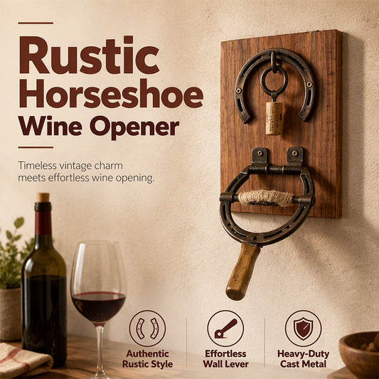 🍷 Save 50%! 🧲 Wall-Mounted Bottle Opener – Vintage horseshoe design & sturdy ✨
