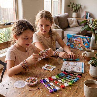 📿 Save 50%! 🎨 Kids DIY Bracelet Kit – Creative weaving, safe & screen-free ✨
