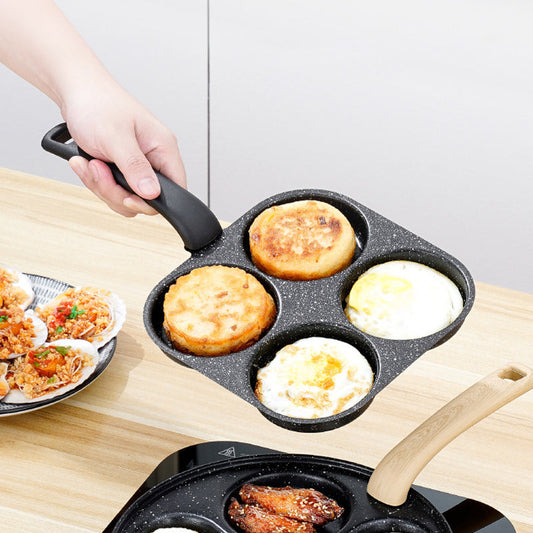 🍳 Save 50%! 🥞 4‑Cup Non‑Stick Pan – Perfect for breakfast, even heating & easy flip ✨