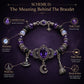 💜 Save 50%! 🎃 Gothic Purple Rhinestone Bracelet – Glam & spooky vibes ✨