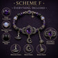 💜 Save 50%! 🎃 Gothic Purple Rhinestone Bracelet – Glam & spooky vibes ✨