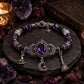 💜 Save 50%! 🎃 Gothic Purple Rhinestone Bracelet – Glam & spooky vibes ✨