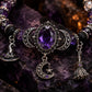 💜 Save 50%! 🎃 Gothic Purple Rhinestone Bracelet – Glam & spooky vibes ✨