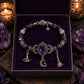 💜 Save 50%! 🎃 Gothic Purple Rhinestone Bracelet – Glam & spooky vibes ✨