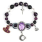 💜 Save 50%! 🎃 Gothic Purple Rhinestone Bracelet – Glam & spooky vibes ✨