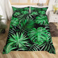 Tropical Palm Leaf Bedding Cover Set
