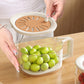 🥬 Save 50%! 🧺 Draining Basket with Lid – 2‑in‑1, space‑saving & versatile ✨