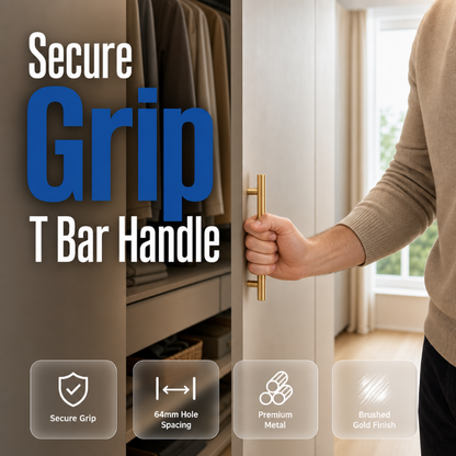 🔧 Save 50%! 🏠 T‑Bar Cabinet Handles – Stainless steel, modern & easy-grip ✨