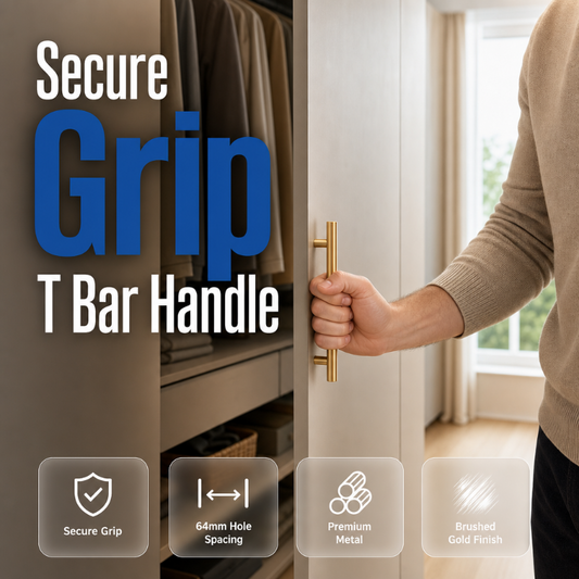 🔧 Save 50%! 🏠 T‑Bar Cabinet Handles – Stainless steel, modern & easy-grip ✨