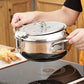 🍤 Save 50%! 🔥 Tempura Fryer Pot – 201 steel, thermometer & drain rack ✨