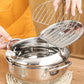 🍤 Save 50%! 🔥 Tempura Fryer Pot – 201 steel, thermometer & drain rack ✨