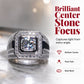 💍 BUY 1 GET 1 FREE! ✨ Square Halo Ring – Sparkly, elegant & modern finish 💎
