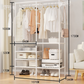 🧥 Save 50%! 🏠 Freestanding Clothes Rack – Heavy‑duty, shelves & sturdy ✨