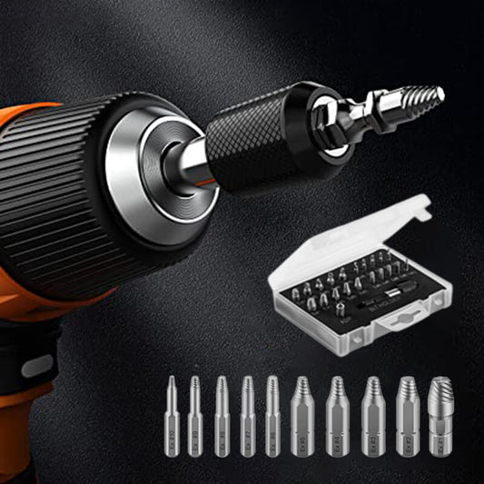 🔩 Save 50%! ⚡ 22PCS Screw Extractor Set – Alloy steel, removes rusted & stripped bolts ✨
