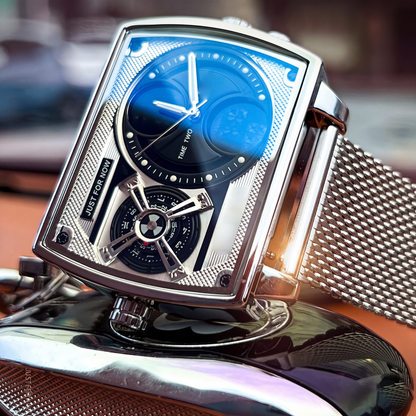 ⌚ Save 50%! 💎 Square Luminous Watch – Dual chronograph & sleek design ✨