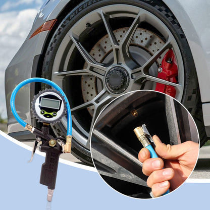 🚗 50% OFF! 📟 Digital Tire Pressure Gauge – With inflator & precise readings ✨