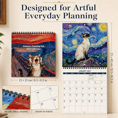 🐱 Save 50%! 🗓️ 2027 Cat Meme Calendar – Funny daily humor & wall-ready ✨