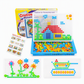 🧩 Save 50%! 🍄 Mushroom Nail Pegboard – Creative mosaic game with large & small pegs ✨