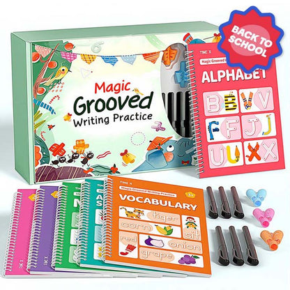 📝 Save 50%! ✍️ Magic Grooved Copybook – Reusable & handwriting practice ✨