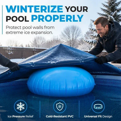 🏊 Save 50%! ❄️ Pool Winterizing Air Pillow – Round, ice pressure relief & protective ✨