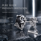 💎 Save 50%! 🖤 Gothic Vine Stud Earrings – Silver tone & black zirconia ✨
