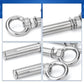 🔩 Save 50%! ⚓ 304 Steel Eye Bolts – 6‑piece set, rustproof & sturdy ✨